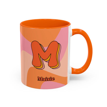 Retro Initial Personalised Mug