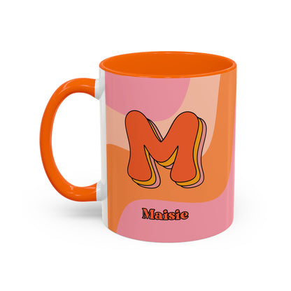 Retro Initial Personalised Mug