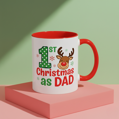 First Christmas As Dad Christmas Mug