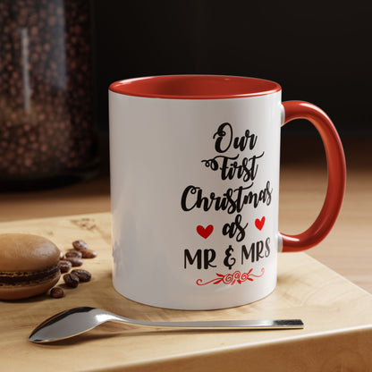 First Christmas as Mr & Mrs Mug Set