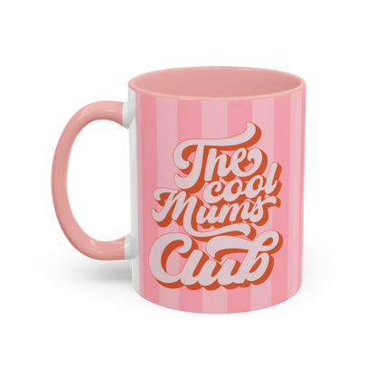 The Cool Mums Club Mug in Pink Stripe